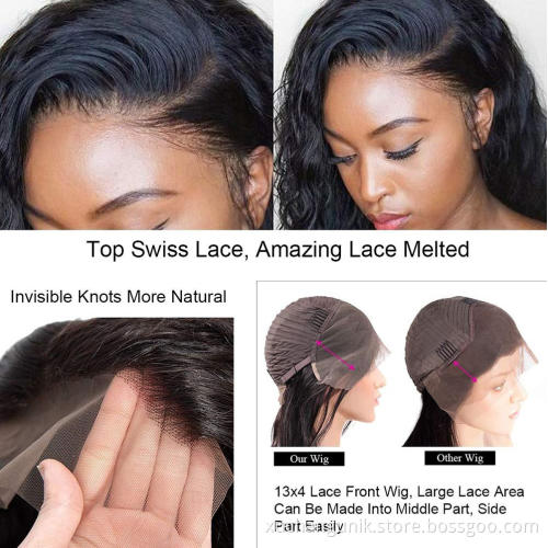 Water Wholesale 22 30 40 Inch Glueless 180 Density Brazilian Deep Water Wave Wig Peruvian Water Wave Full Lace Wig